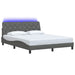 Cadru de pat cu LED fără saltea Gri închis 160x200 cm Material - WALTI WALTI