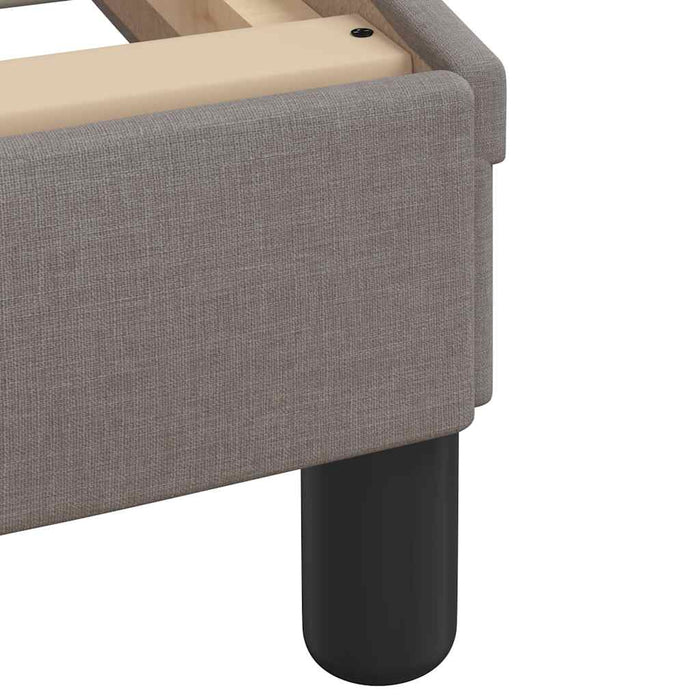Cadru de pat cu LED fără saltea Taupe 160x200 cm Material WALTI