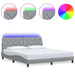 Cadru de pat cu LED fără saltea Gri deschis 180x200 cm Material - WALTI WALTI