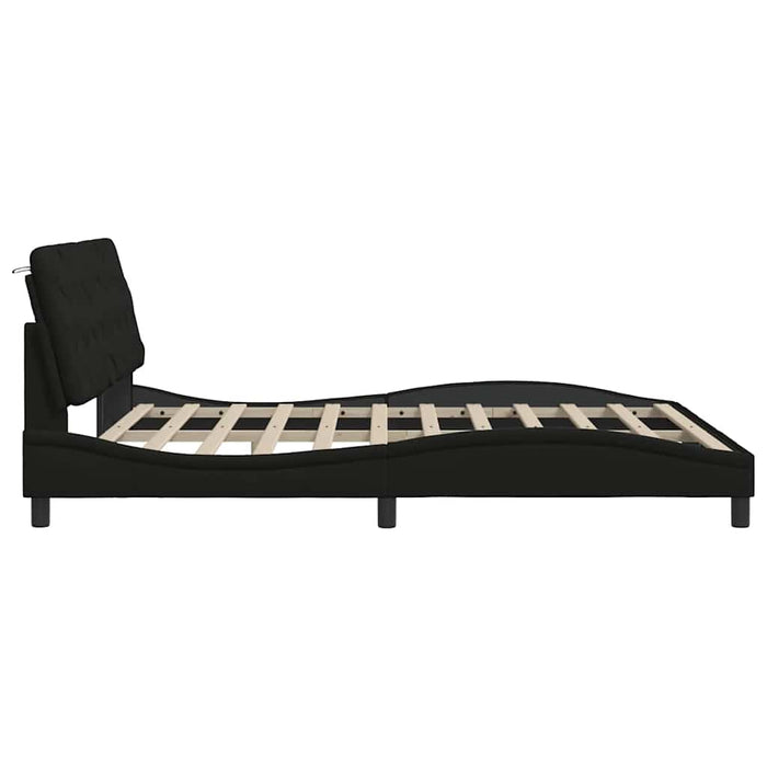 Cadru de pat cu LED fără saltea Negru 180x200 cm Material - WALTI WALTI