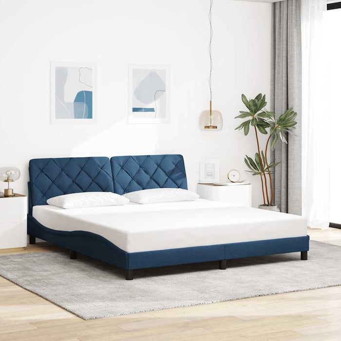 Cadru de pat cu LED fără saltea Albastru 180x200 cm Material - WALTI WALTI