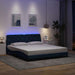 Cadru de pat cu LED fără saltea Albastru 180x200 cm Material - WALTI WALTI