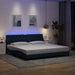 Cadru de pat cu LED fără saltea Albastru 200x200 cm Material - WALTI WALTI