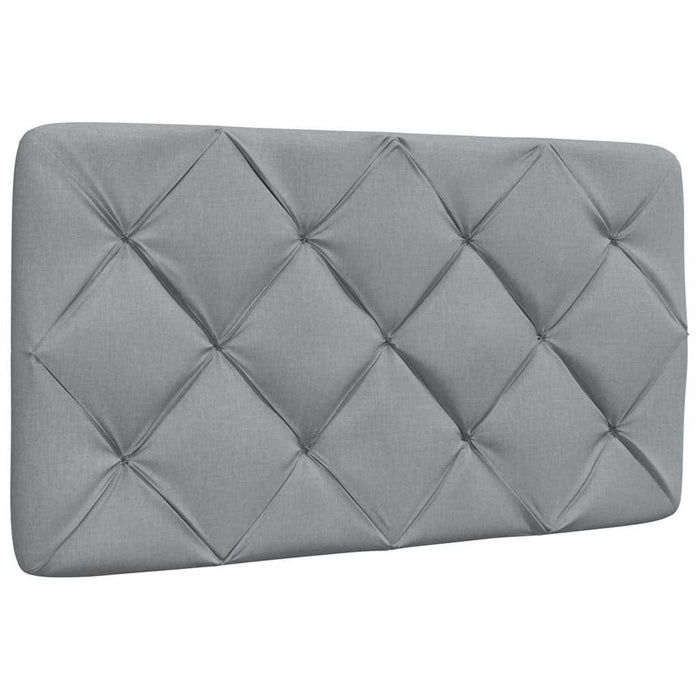 Pat cu saltea, gri deschis, 80x200 cm, textil WALTI