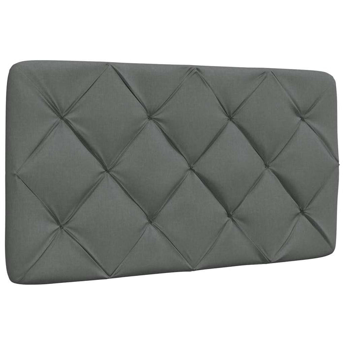 Pat cu saltea, gri închis, 90x190 cm, textil - WALTI WALTI