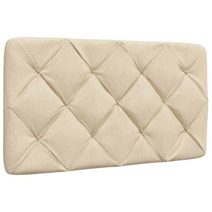 Pat cu saltea, crem, 90x190 cm, textil WALTI