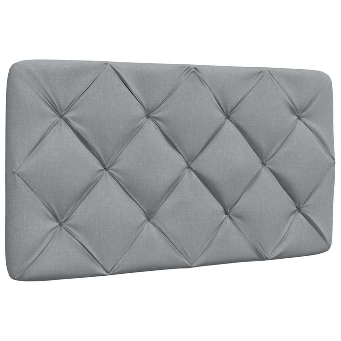 Pat cu saltea, gri deschis, 90x200 cm, textil - WALTI WALTI
