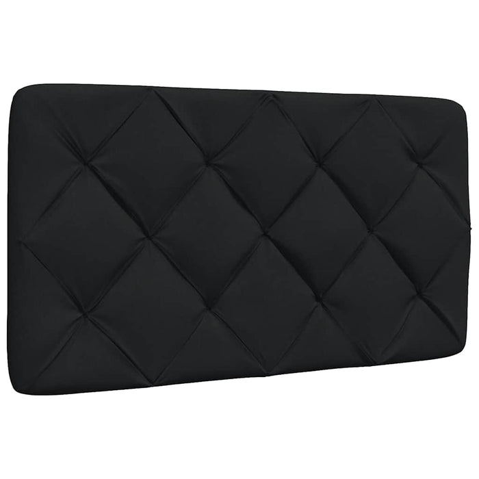 Pat cu saltea, negru, 90x200 cm, textil - WALTI WALTI