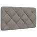 Pat cu saltea, gri taupe, 90x200 cm, textil - WALTI WALTI