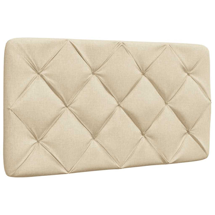 Pat cu saltea, crem, 90x200 cm, textil WALTI