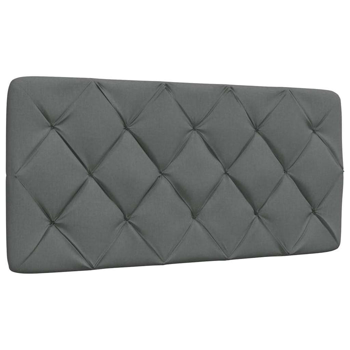 Pat cu saltea, gri închis, 100x200 cm, textil - WALTI WALTI