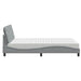 Pat cu saltea, gri deschis, 120x200 cm, textil - WALTI WALTI