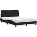 Pat cu saltea, negru, 120x200 cm, textil - WALTI WALTI