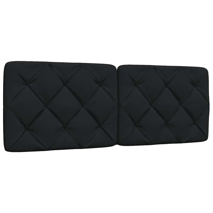 Pat cu saltea, negru, 120x200 cm, textil - WALTI WALTI