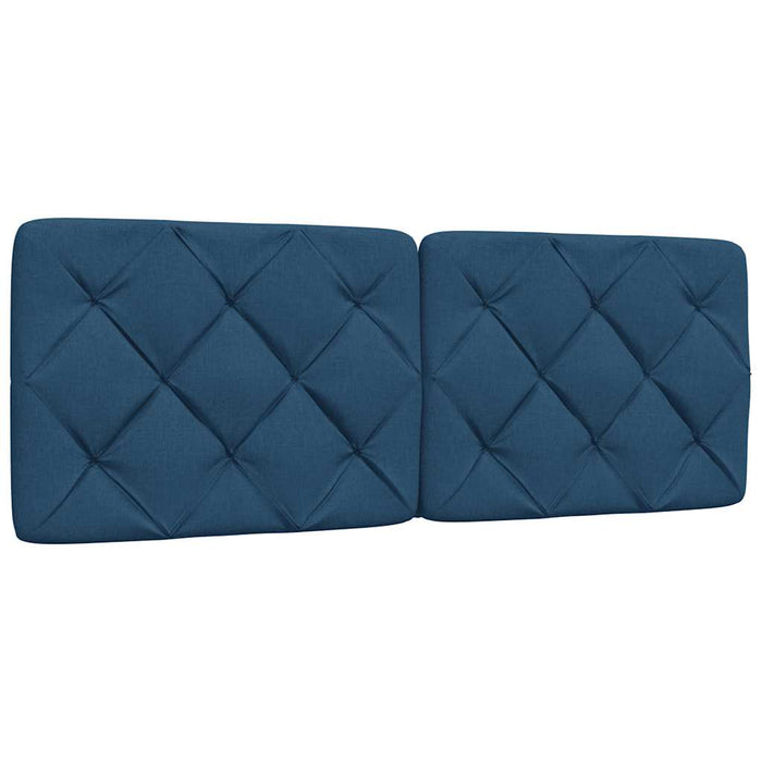 Pat cu saltea, albastru, 120x200 cm, textil - WALTI WALTI