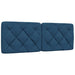 Pat cu saltea, albastru, 120x200 cm, textil - WALTI WALTI