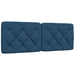 Pat cu saltea, albastru, 140x200 cm, textil - WALTI WALTI