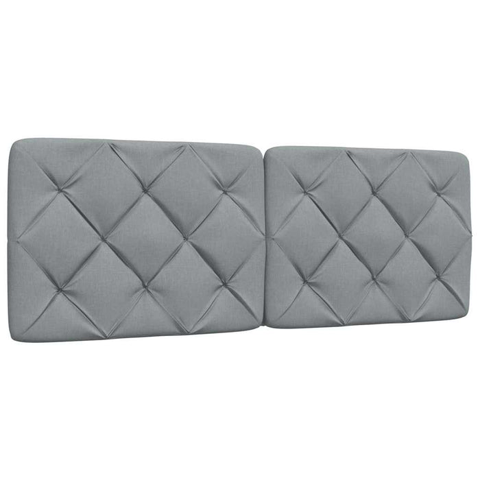 Pat cu saltea, gri deschis, 140x200 cm, material textil - WALTI WALTI