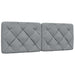 Pat cu saltea, gri deschis, 140x200 cm, material textil - WALTI WALTI