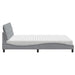 Pat cu saltea, gri deschis, 160x200 cm, textil - WALTI WALTI