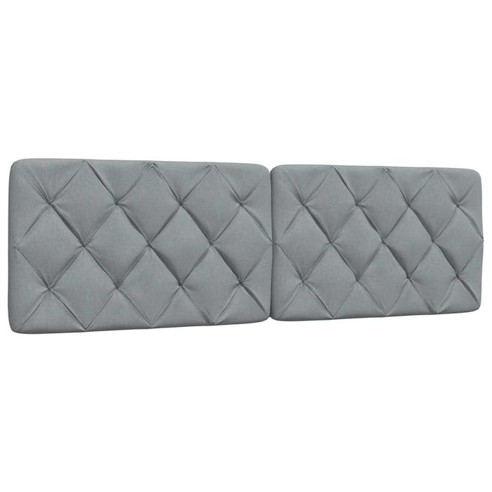 Pat cu saltea, gri deschis, 160x200 cm, textil - WALTI WALTI