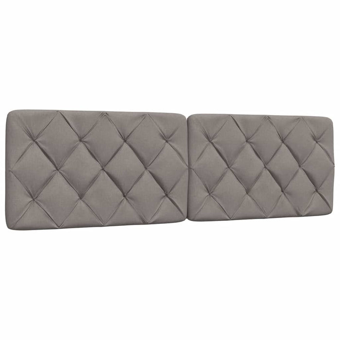Pat cu saltea, gri taupe, 160x200 cm material textil WALTI