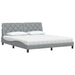 Pat cu saltea, gri deschis, 180x200 cm, material textil - WALTI WALTI