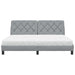 Pat cu saltea, gri deschis, 180x200 cm, material textil - WALTI WALTI