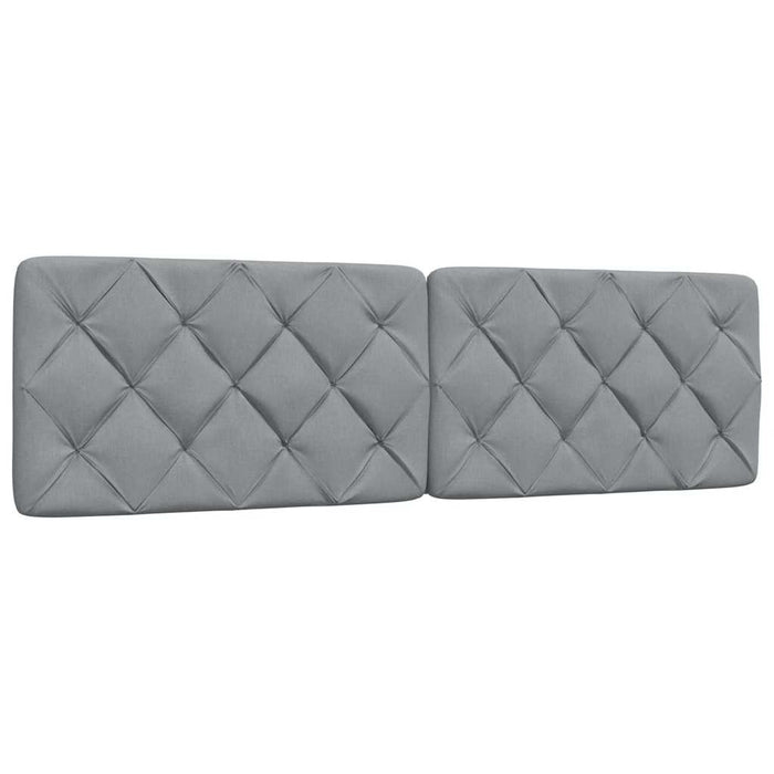 Pat cu saltea, gri deschis, 180x200 cm, material textil - WALTI WALTI
