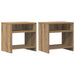 Noptiere, 2 buc., stejar artizanal, 40x30x40 cm, lemn prelucrat - WALTI WALTI