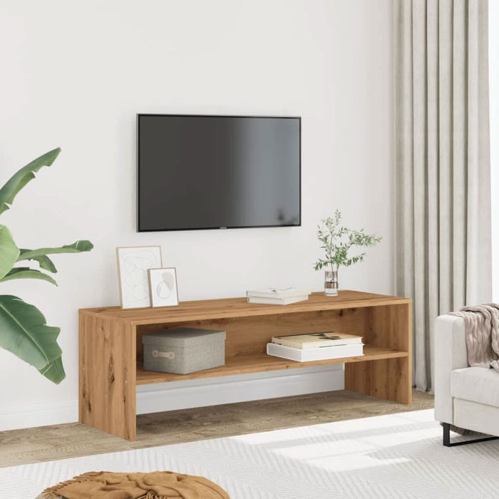 Dulap TV, stejar artizanal, 120x40x40 cm, lemn prelucrat - WALTI WALTI