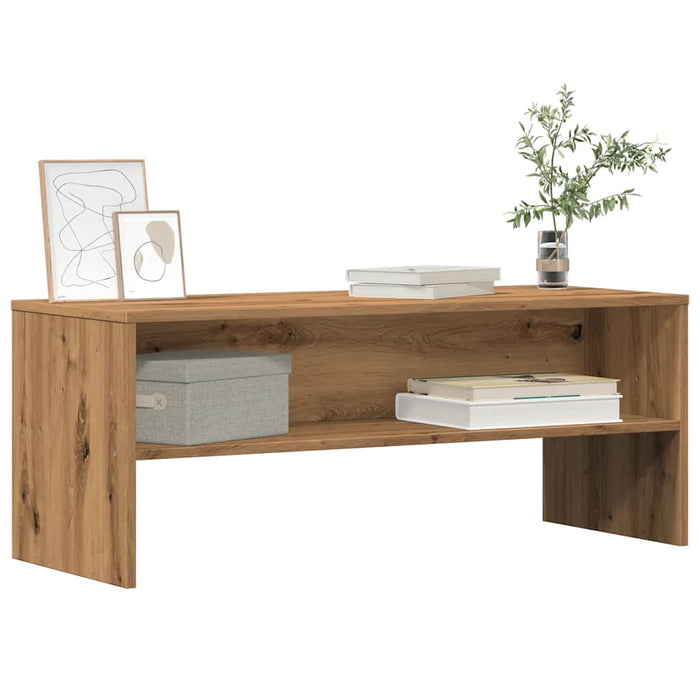 Dulap TV, stejar artizanal, 100x40x40 cm, lemn prelucrat - WALTI WALTI