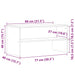 Dulap TV, stejar artizanal, 80x40x40 cm, lemn prelucrat - WALTI WALTI