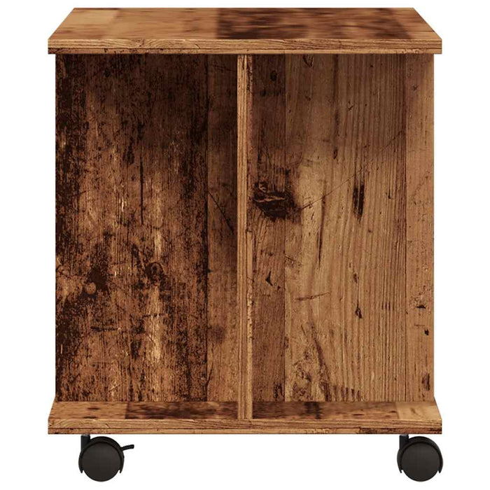 Dulap TV cu roți, lemn vechi, 80x40x45 cm, lemn prelucrat - WALTI WALTI