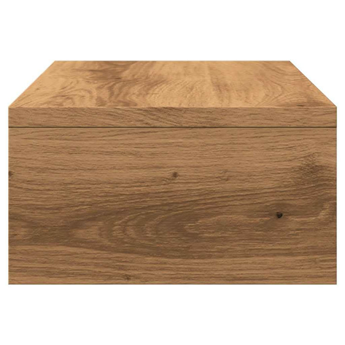 Suport monitor, stejar artizanal, 42x24x13 cm, lemn prelucrat - WALTI WALTI