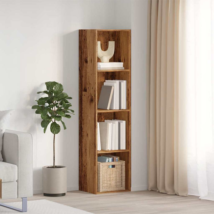 Dulap cu cărți/Dulap TV Lemn vechi 36x30x143cm Lemn prelucrat - WALTI WALTI