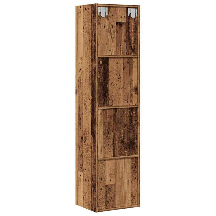 Dulap cu cărți/Dulap TV Lemn vechi 36x30x143cm Lemn prelucrat - WALTI WALTI
