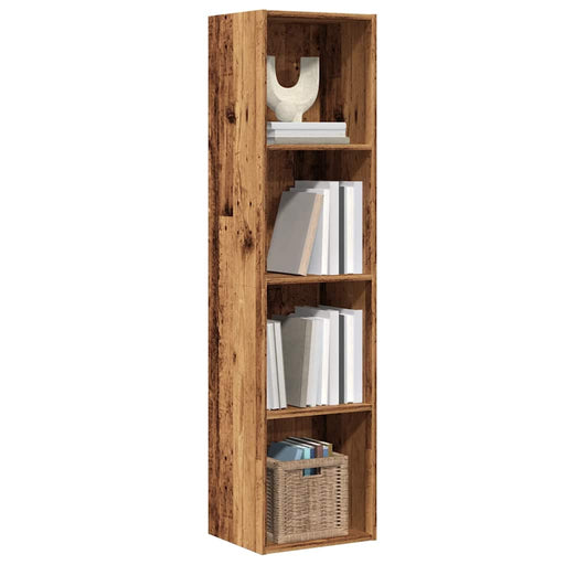 Dulap cu cărți/Dulap TV Lemn vechi 36x30x143cm Lemn prelucrat - WALTI WALTI