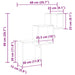 Rafturi cub perete stejar artizanal 68x15x68 cm, lemn prelucrat - WALTI WALTI
