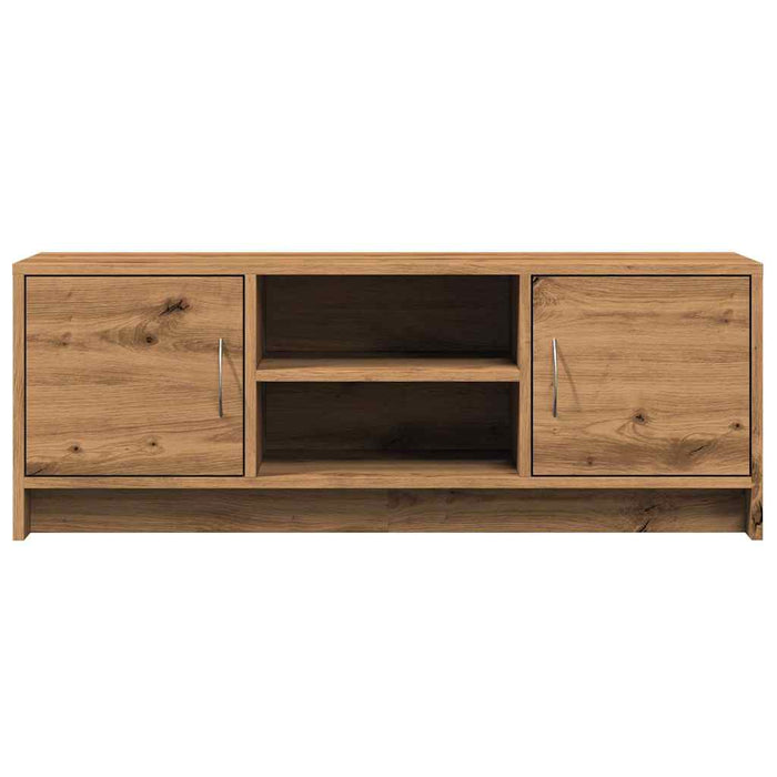 Dulap TV, stejar artizanal, 102x30x37,5 cm, lemn prelucrat - WALTI WALTI
