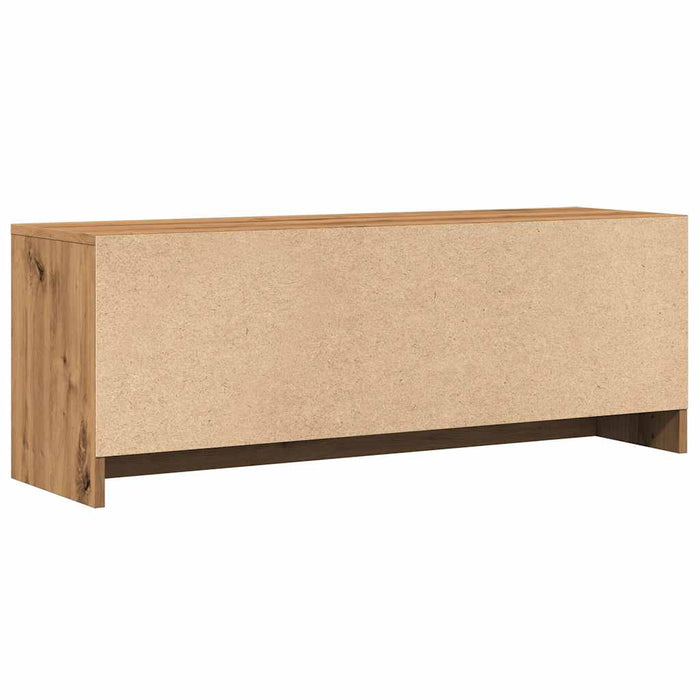 Dulap TV, stejar artizanal, 102x30x37,5 cm, lemn prelucrat - WALTI WALTI