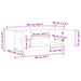 Dulap TV, stejar artizanal, 102x30x37,5 cm, lemn prelucrat - WALTI WALTI