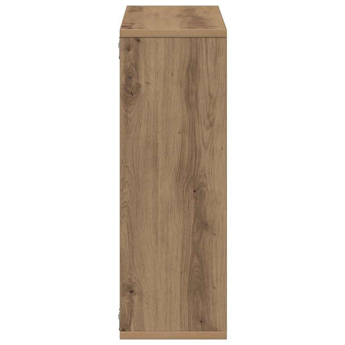 Raft de perete, stejar artizanal, 104x20x58,5 cm lemn prelucrat - WALTI WALTI