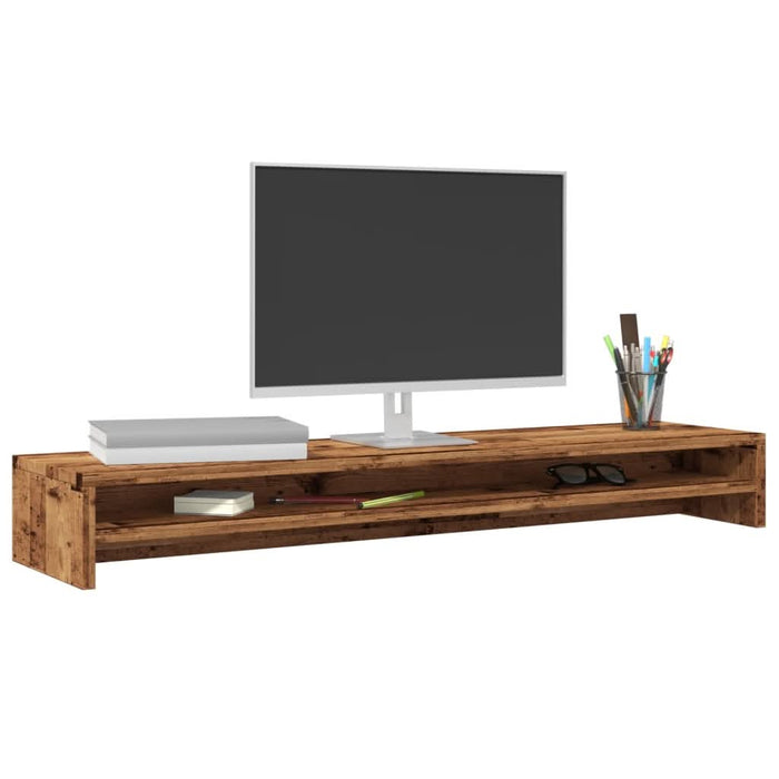 Suport monitor, lemn vechi, 100 x 24 x 13 cm, lemn prelucrat - WALTI WALTI