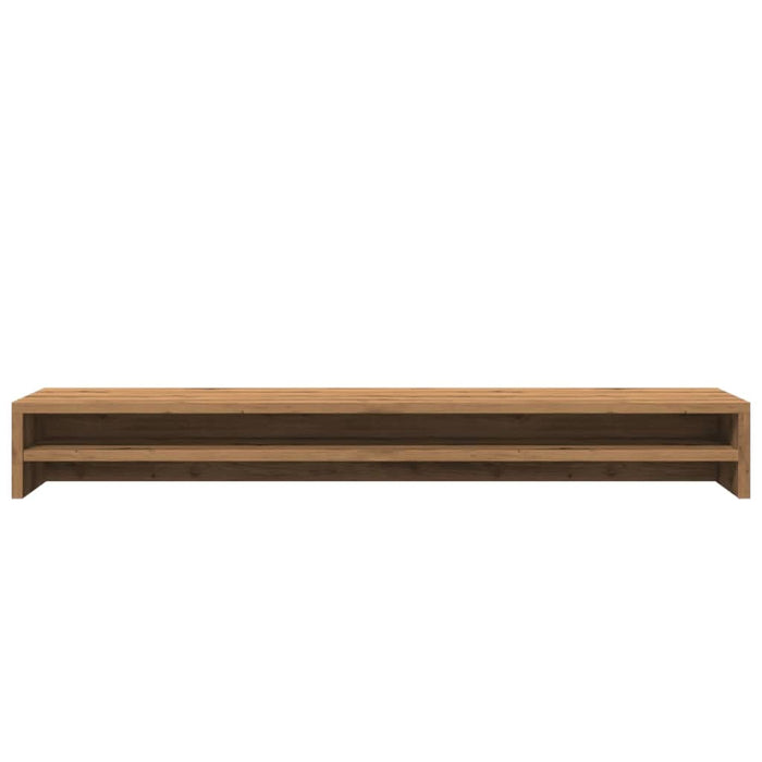 Suport monitor, stejar artizanal, 100x24x13 cm, lemn prelucrat - WALTI WALTI