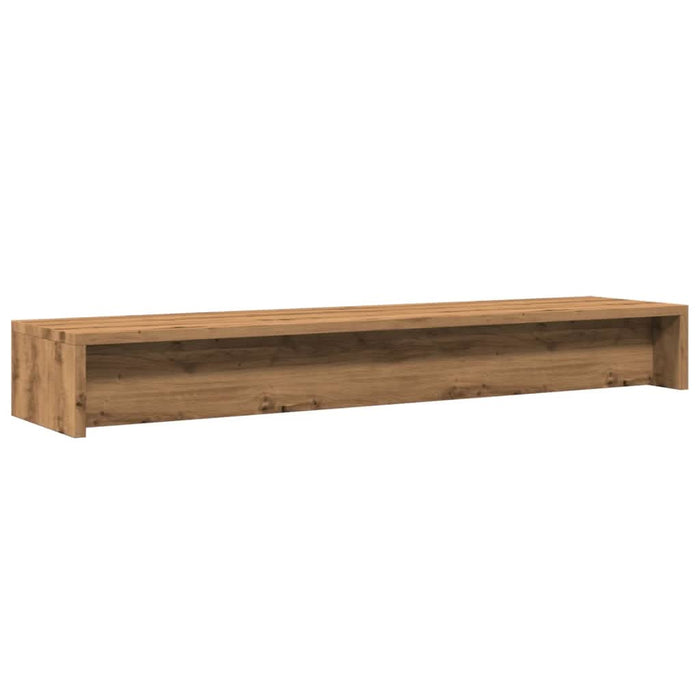 Suport monitor, stejar artizanal, 100x24x13 cm, lemn prelucrat - WALTI WALTI