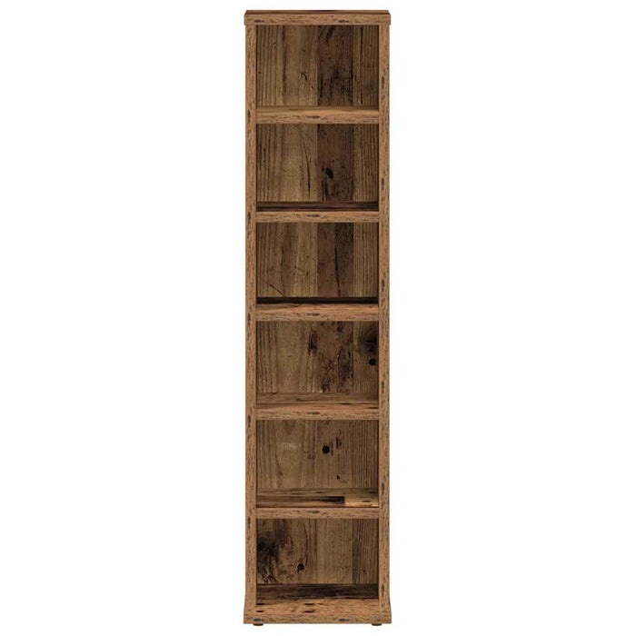 Dulap CD-uri, lemn vechi, 21x20x88 cm, lemn compozit - WALTI WALTI