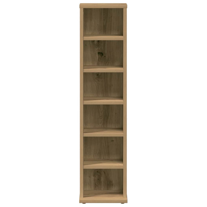 Dulap CD-uri, stejar artizanal, 21x20x88 cm, lemn prelucrat - WALTI WALTI
