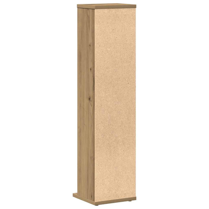 Dulap CD-uri, stejar artizanal, 21x20x88 cm, lemn prelucrat - WALTI WALTI