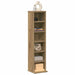 Dulap CD-uri, stejar artizanal, 21x20x88 cm, lemn prelucrat - WALTI WALTI